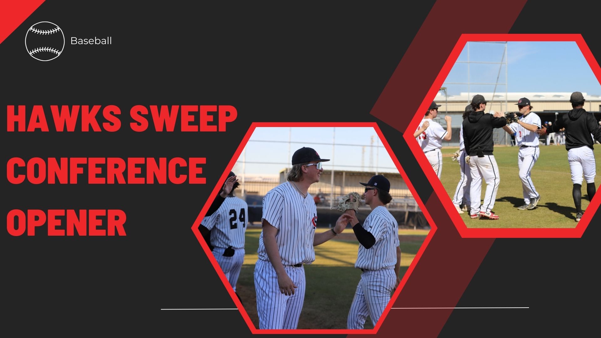 Graphic for the Hawks baseball team