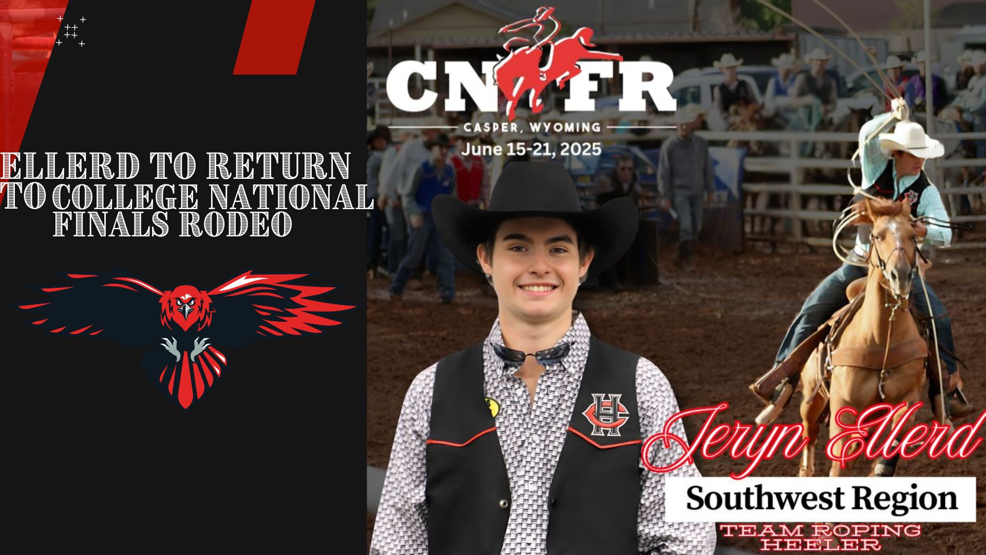 A graphic for a rodeo cowboy